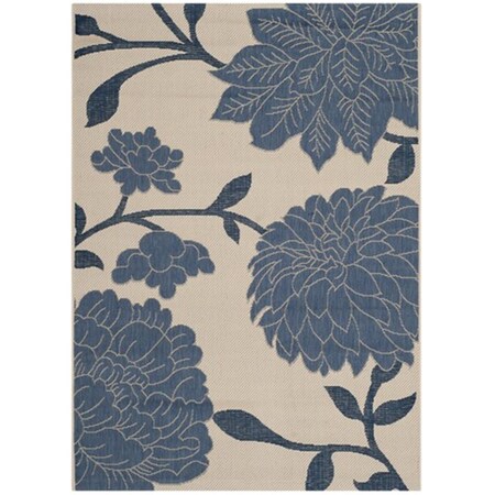 Safavieh Courtyard Power Loomed Accent Rug- Beige - Blue- 2 X 3 Ft. 7 In. CY7321-233A25-2